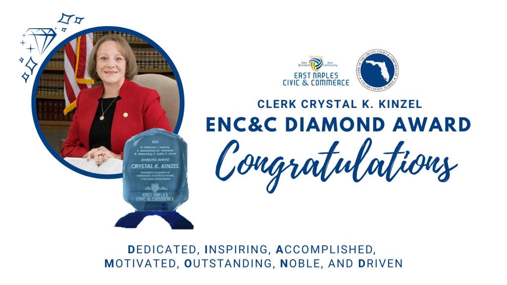 Clerk Crystal Kinzel recognized with ENC&C inaugural DIAMOND Award