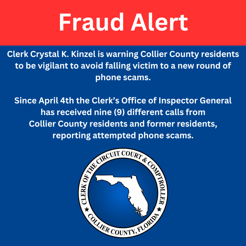 Nine new reports of phone scams in Collier County
