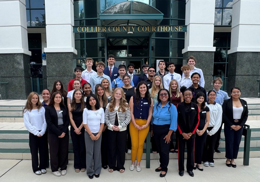 Youth Leadership Collier Visits Government Center for Government Day 2025