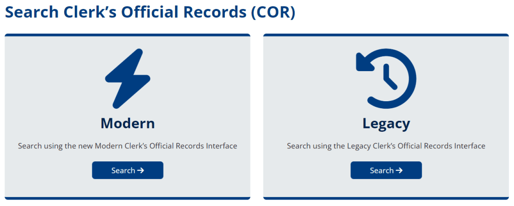 New, Modern Official Records Web Page
