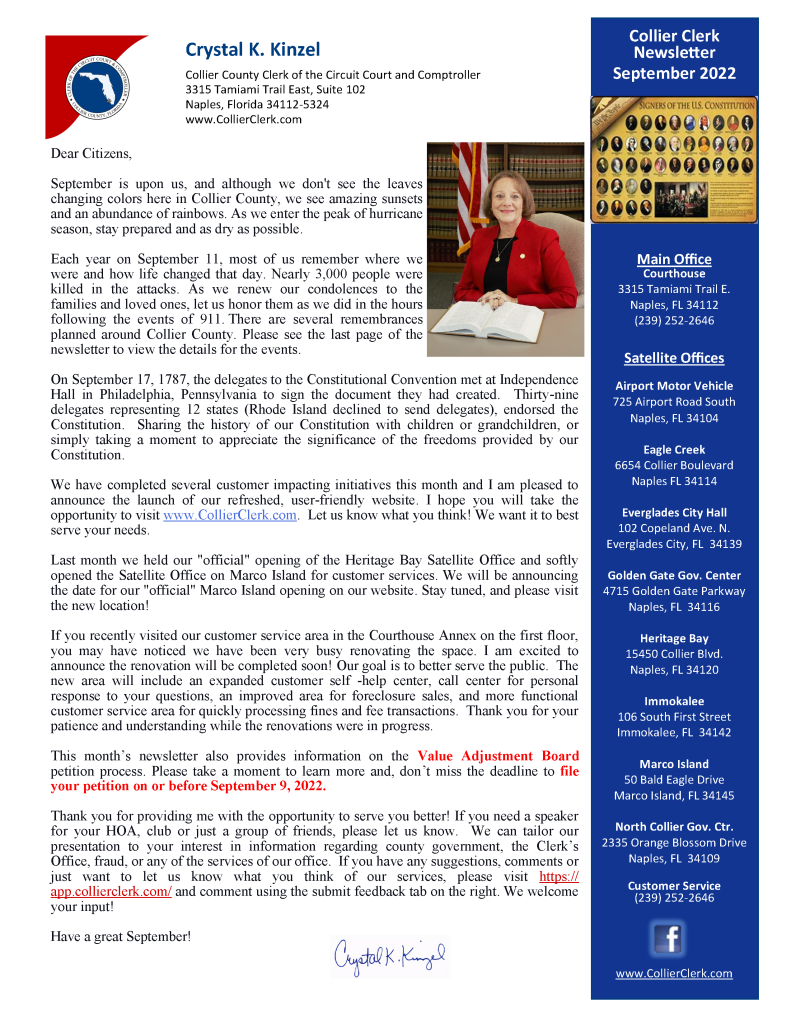 September 2022 Newsletter