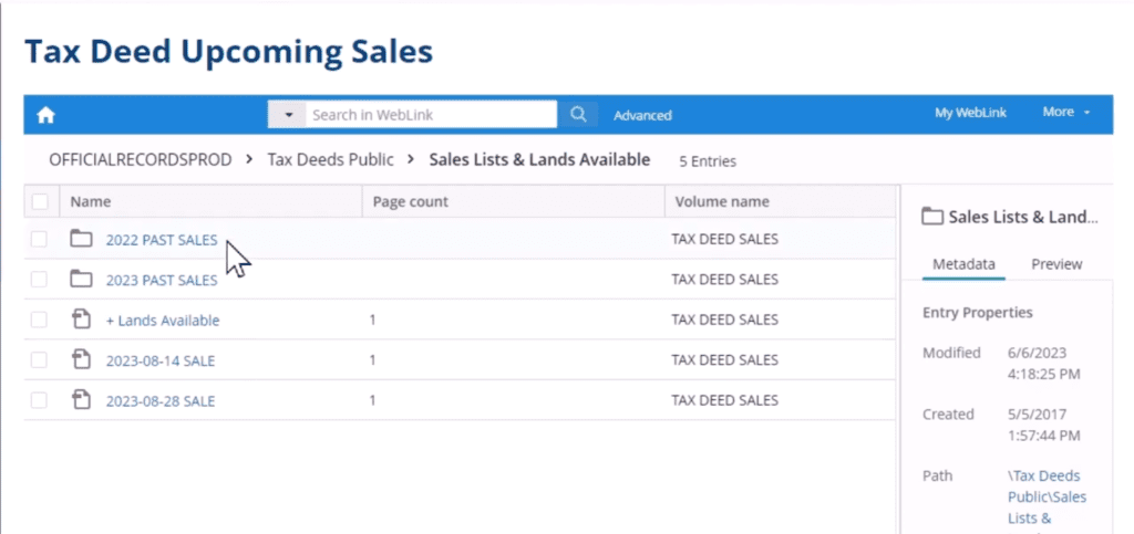 Accessing Tax Deed Sales in Collier County